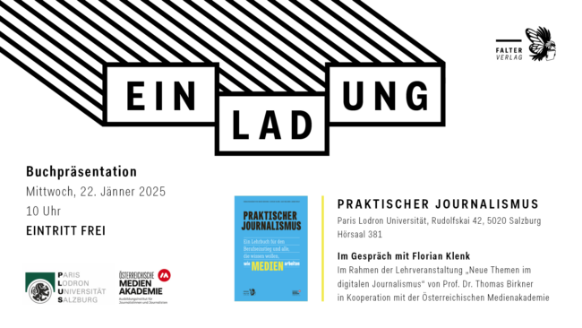 Einladung Florian Klenk Journalismus