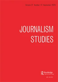 Cover: Journalism Studies, Taylor & Francis