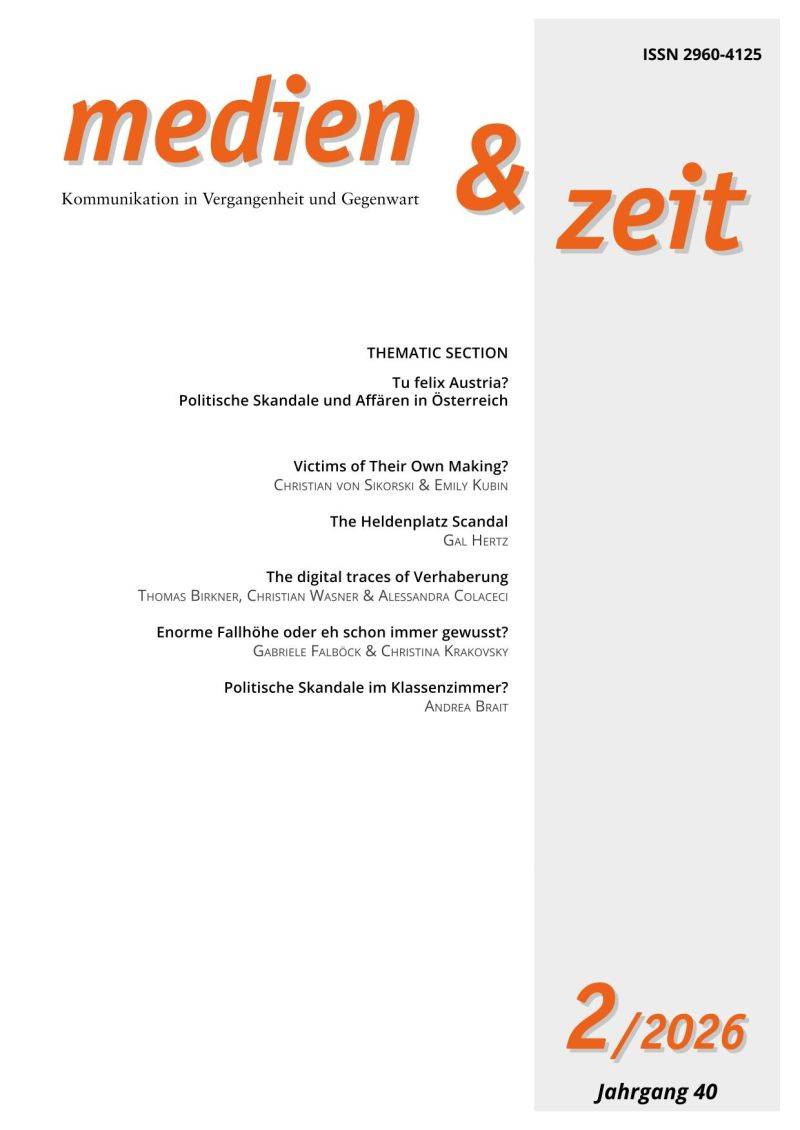 Cover: © Arbeitskreis für historische Kommunikationsforschung (AHK) / medien & zeit